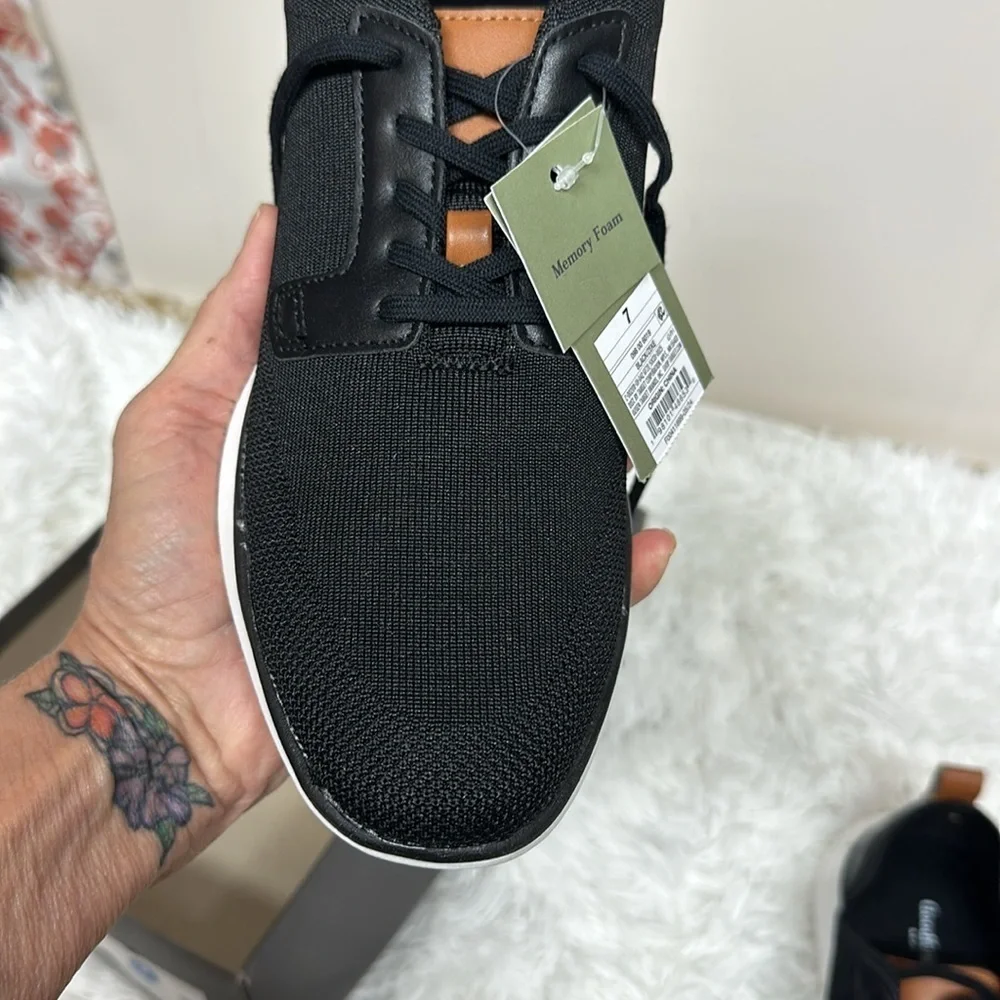NWT Men's Zeke Knit Dress Sneakers - Goodfellow & Co with Memory Foam Soles